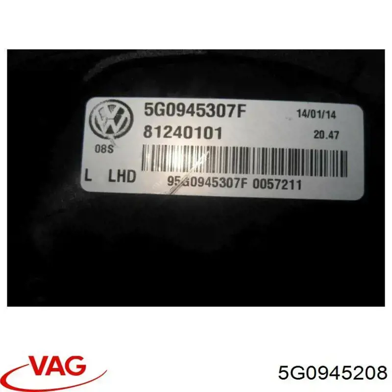 Do koszyka 5G0945208 VAG Lampa zespolona tylna prawa zewnętrzna