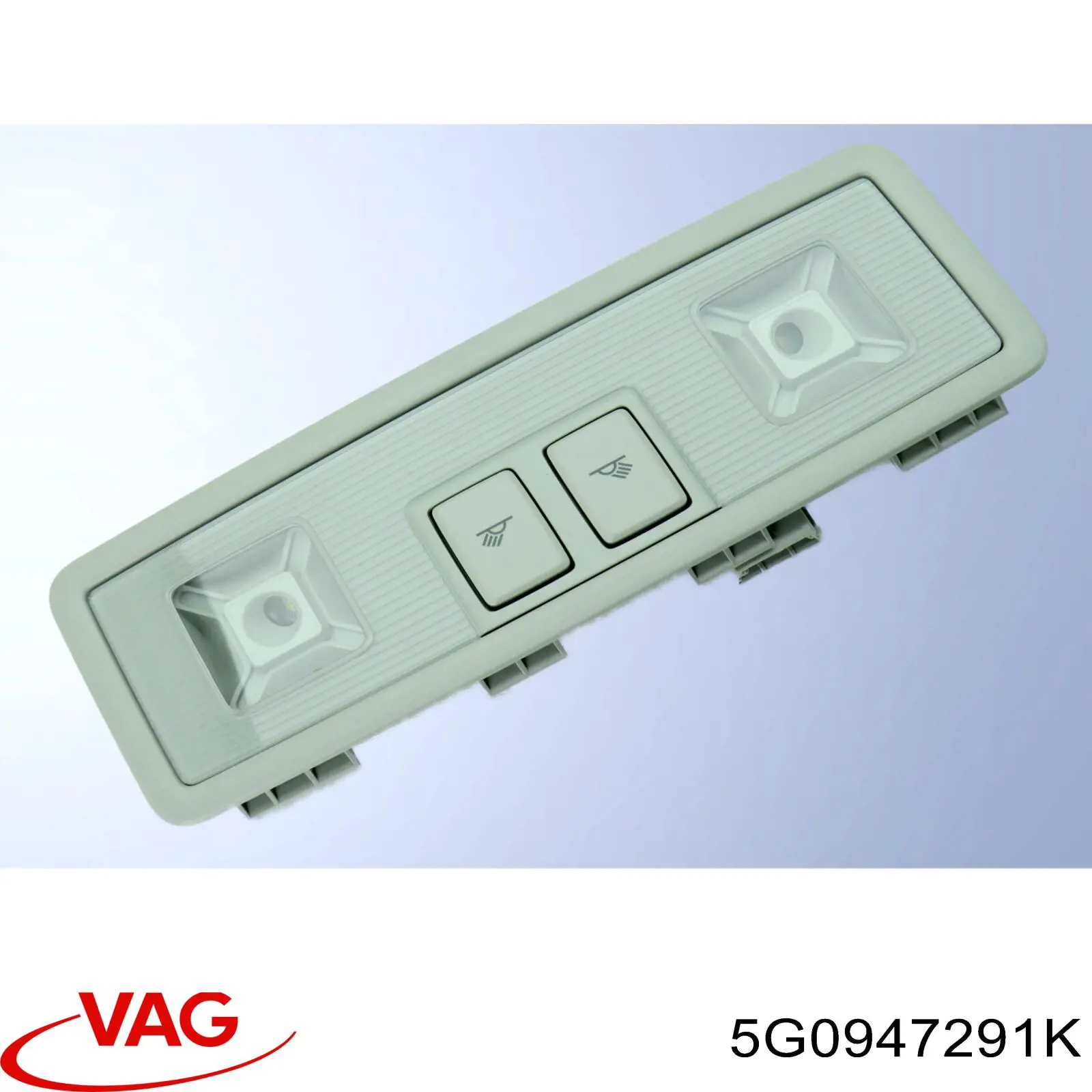 Lampka oświetlenia kabiny tylna VAG 5G0947291K cena, od 40,86 USD