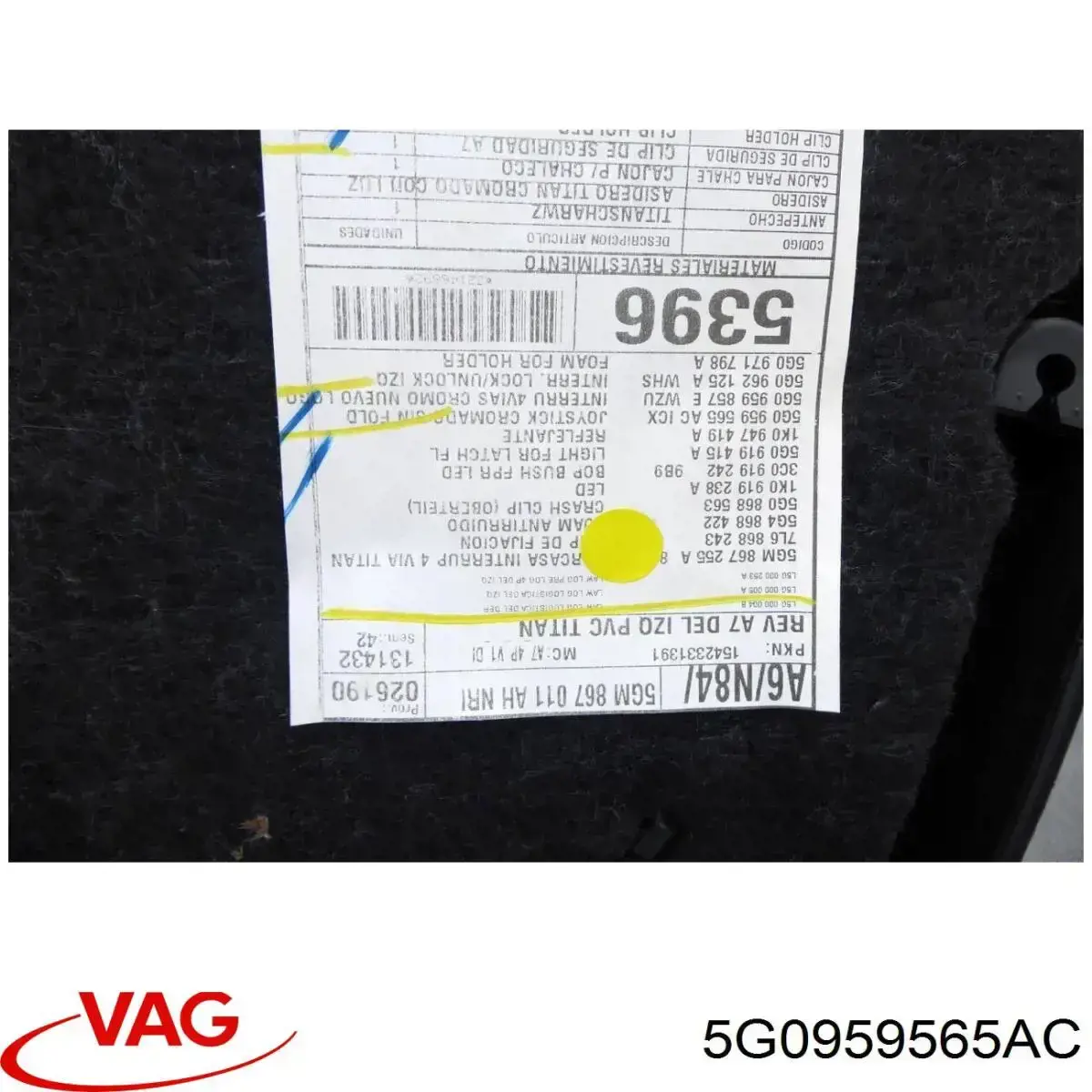 Do koszyka 5G0959565AC VAG Sterownik lusterek bocznych, na drzwi