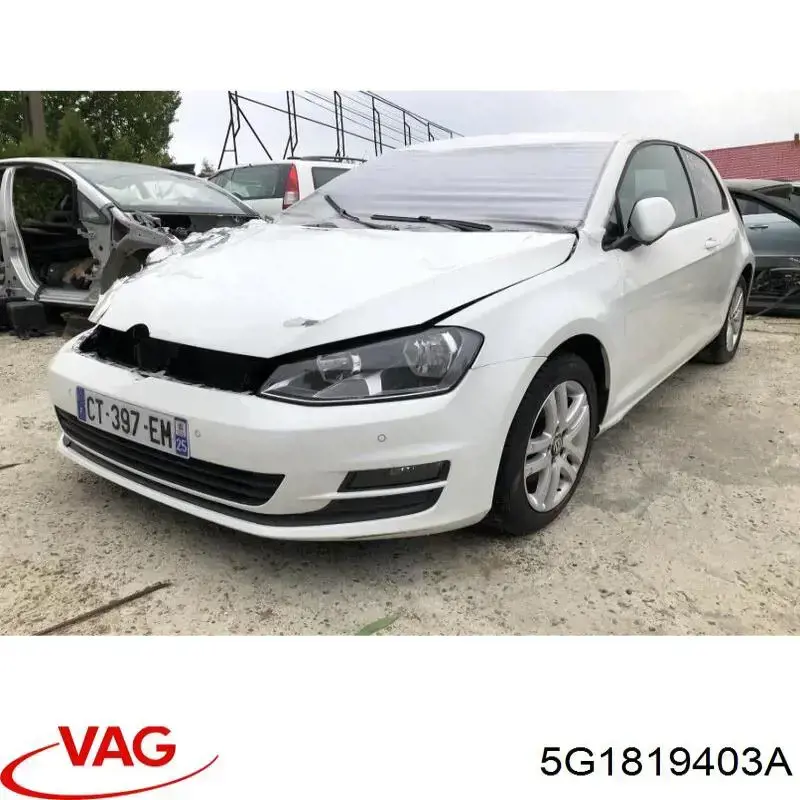 Do koszyka 5G1819403B9B9 VAG Podszybie szyby czołowej