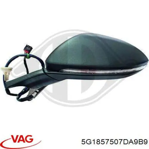 5G1857507DA9B9 VAG Obudowa lusterka wstecznego lewego