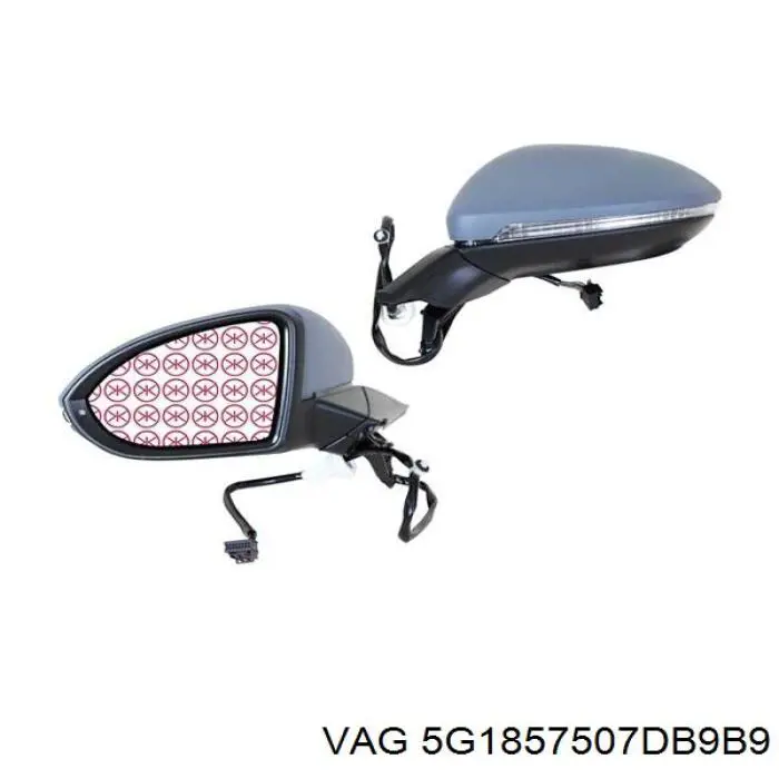 Obudowa lusterka wstecznego lewego VAG 5G1857507DB9B9 cena, od 45,45 USD