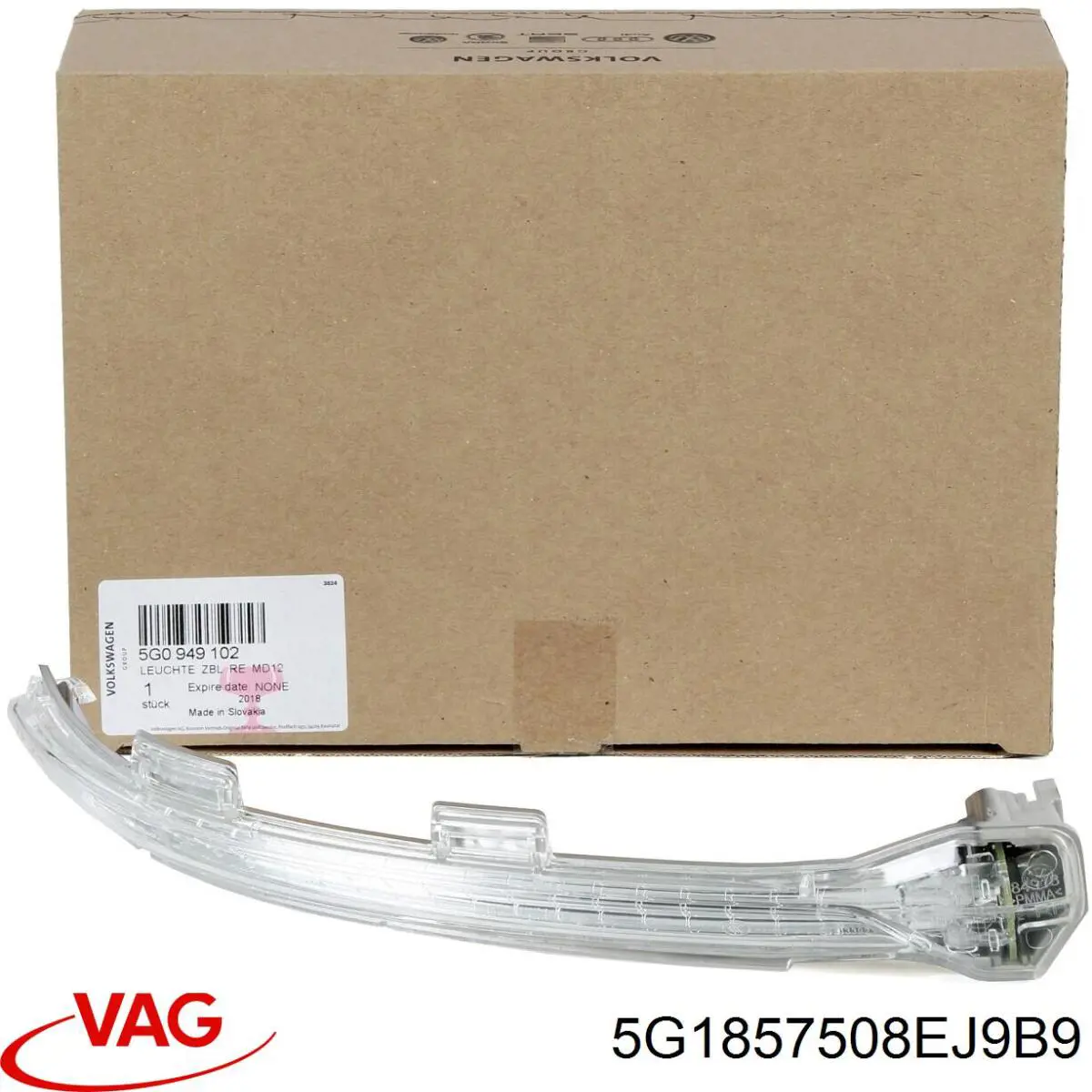 5G1857508DL9B9 VAG Lusterko wsteczne prawe