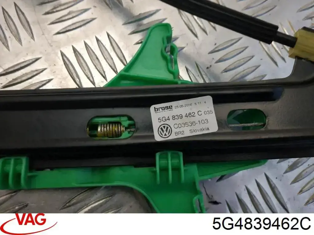5G4839462C VAG Mechanizm podnoszenia szyby drzwi tylnych prawych
