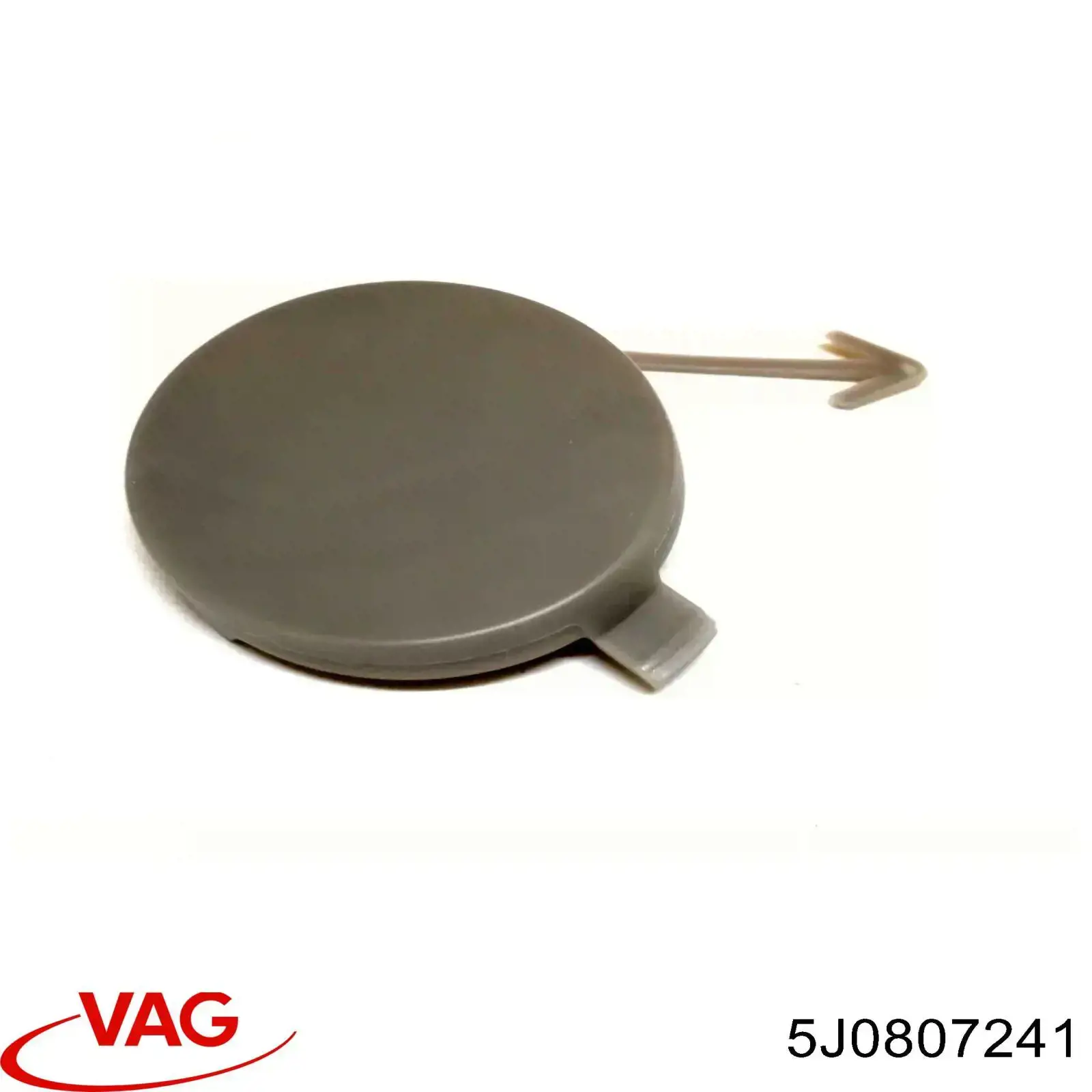 Zaślepka haku holowniczego zderzaka przednia VAG 5J0807241 cena, od 4,16 USD