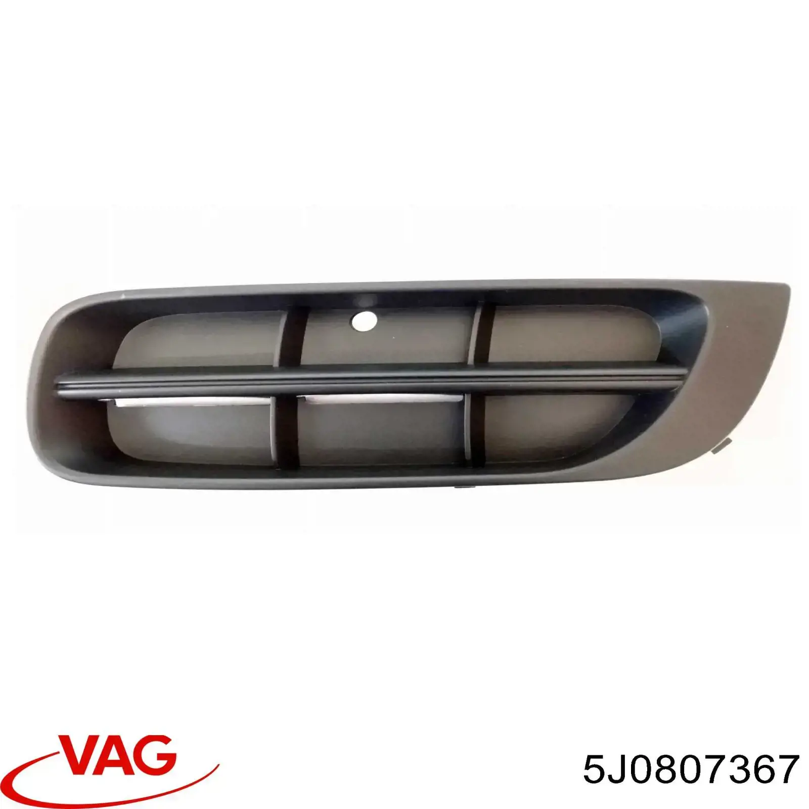 5J0807367 VAG Zaślepka (kratki) lamp przeciwmgielnych zderzaka przedniego lewa