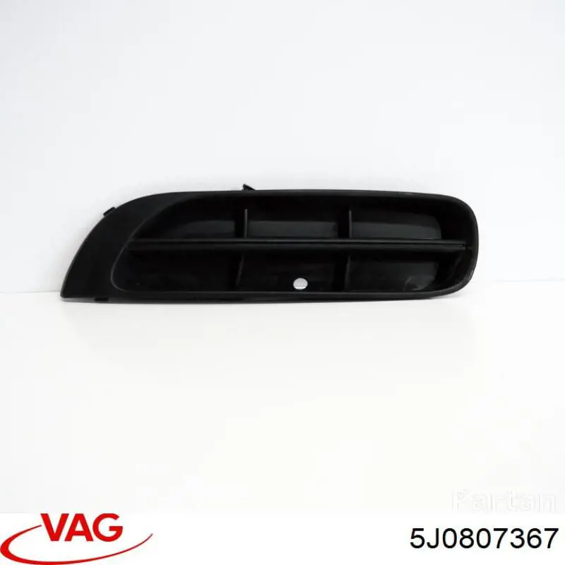 Do koszyka 5J0807367 VAG Zaślepka (kratki) lamp przeciwmgielnych zderzaka przedniego lewa