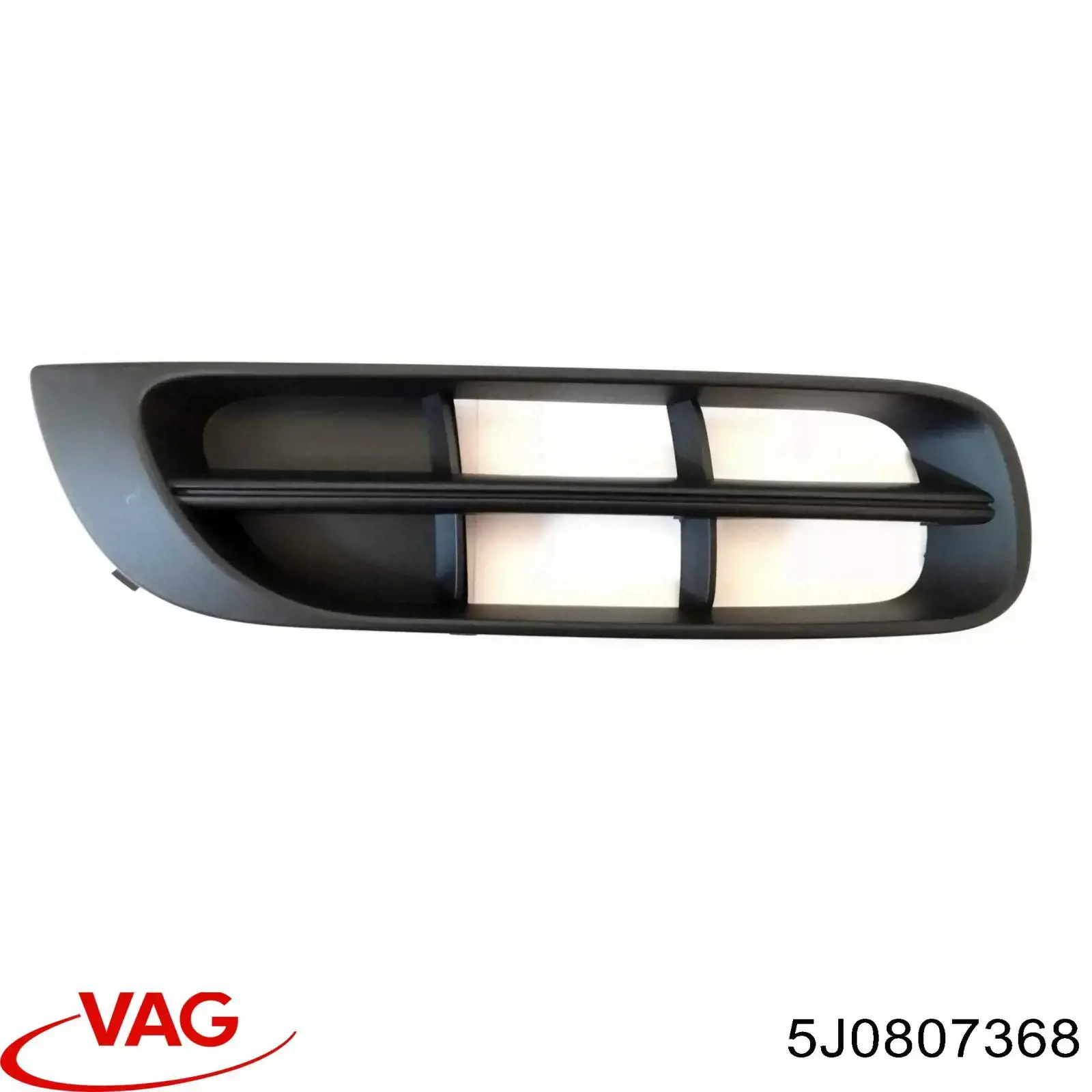 Zaślepka (kratka) lamp przeciwmgielnych zderzaka przedniego prawa VAG 5J0807368 cena, od 7,79 USD