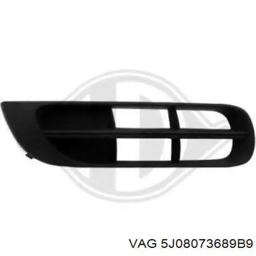5J08073689B9 VAG Zaślepka (kratka) lamp przeciwmgielnych zderzaka przedniego prawa