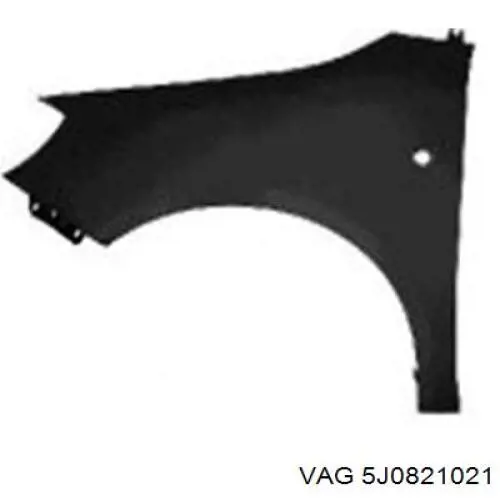 Błotnik przedni lewy VAG 5J0821021 cena, od 60,57 USD