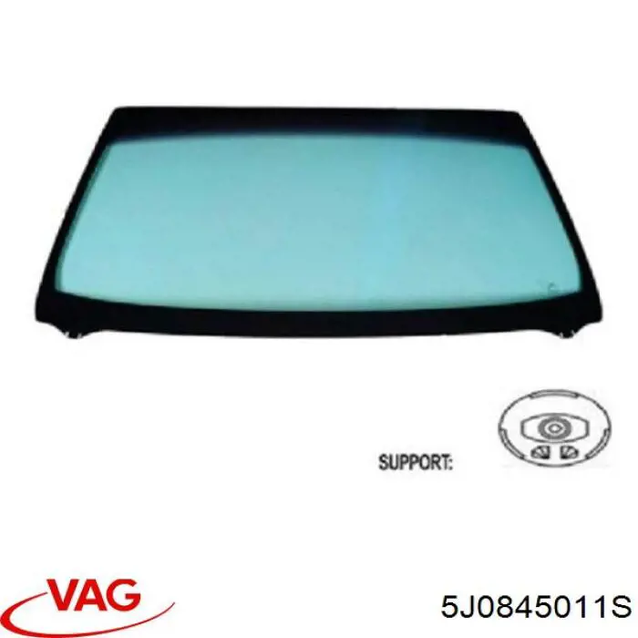 5J0845011S VAG Szyba przednia