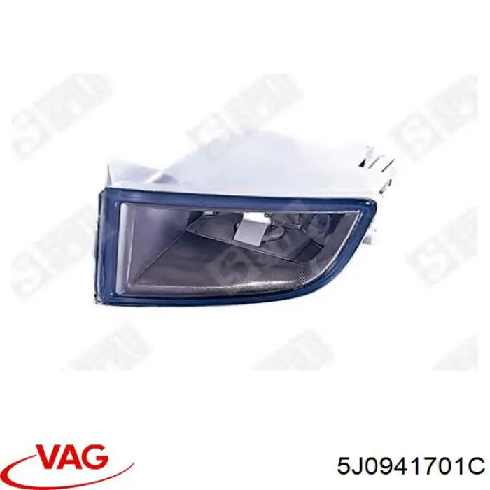 Do koszyka 5J0941701C VAG Lampa przeciwmgielna lewa