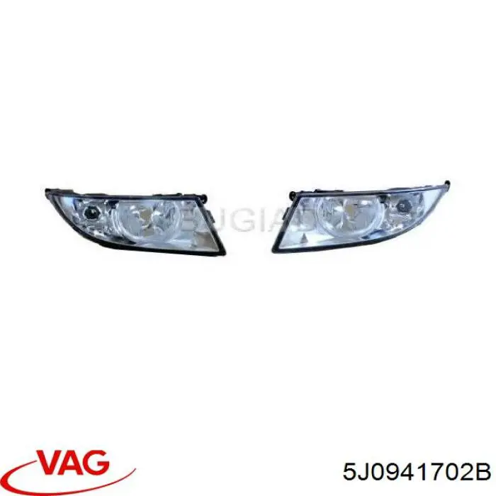 Lampa przeciwmgielna prawa VAG 5J0941702B cena, od 70,26 USD