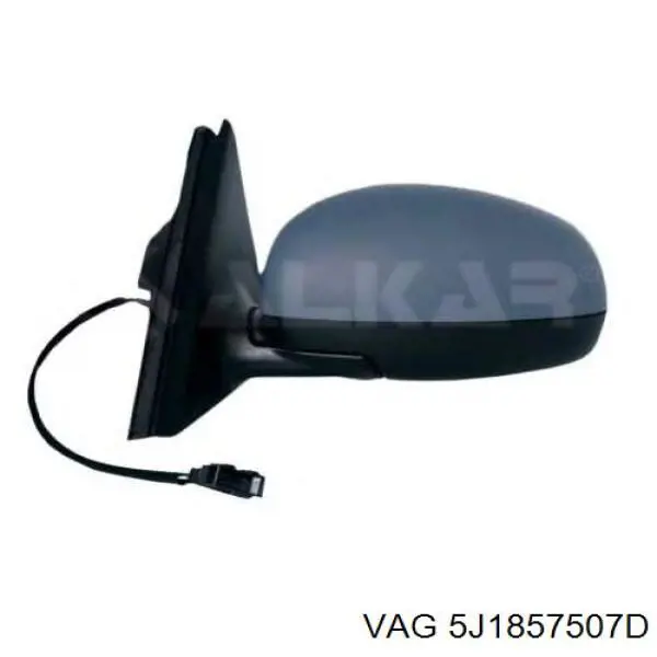 5J1857507D VAG Obudowa lusterka wstecznego lewego