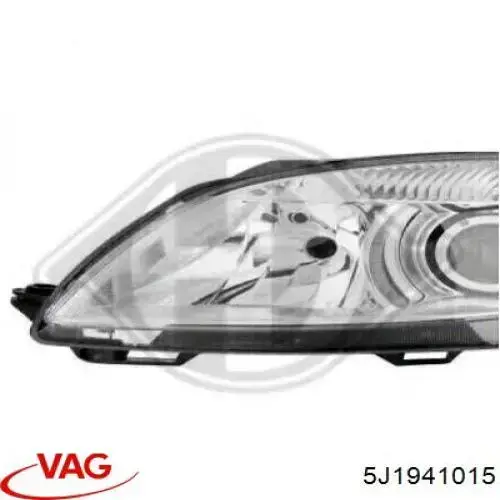 Reflektor lewy 5J1941015 VAG