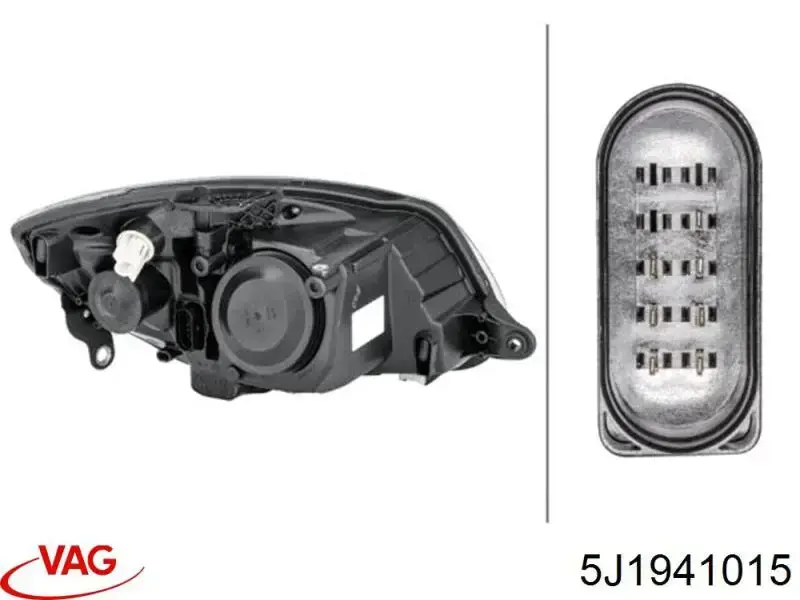 Reflektor lewy VAG 5J1941015