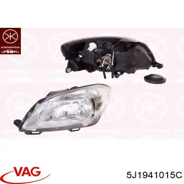 5J1941015C VAG Reflektor lewy