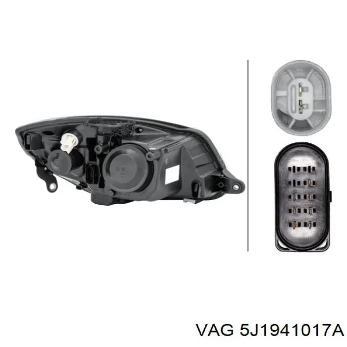 Reflektor lewy VAG 5J1941017A cena, od 228,13 USD