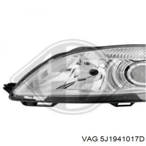 Do koszyka 5J1941017D VAG Reflektor lewy