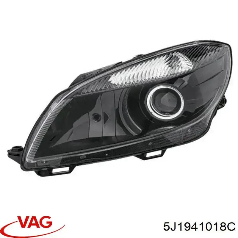 Do koszyka 5J1941018C VAG Reflektor prawy