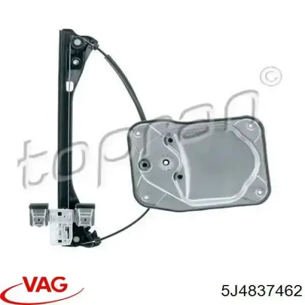 Mechanizm podnoszenia szyby drzwi przednich prawych VAG 5J4837462 cena, od 39,66 USD