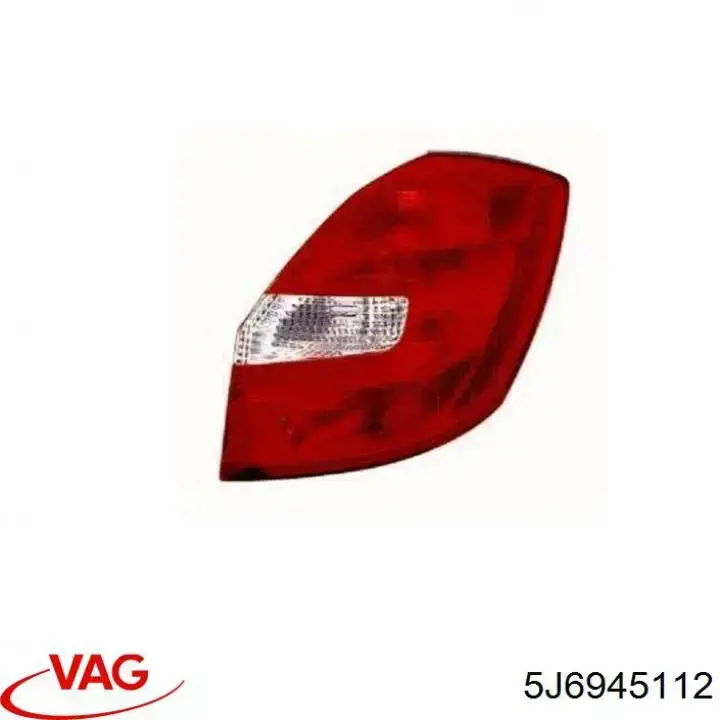 Lampa zespolona tylna prawa VAG 5J6945112 cena, od 90,24 USD