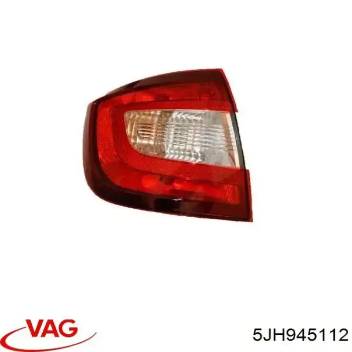 Lampa zespolona zderzaka tylnego prawa VAG 5JH945112 cena, od 112,37 USD