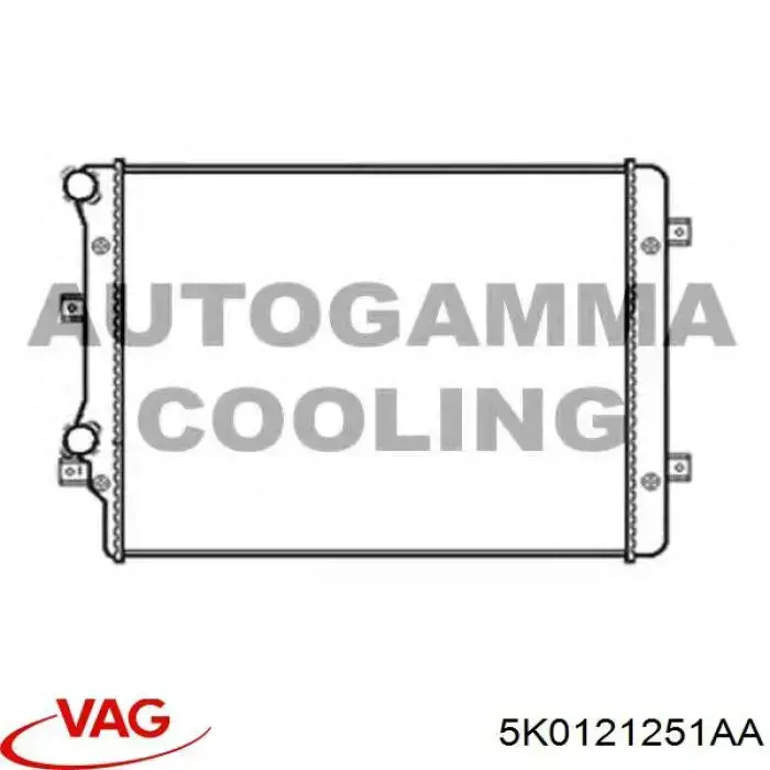 Chłodnica silnika VAG 5K0121251AA cena, od 160,92 USD