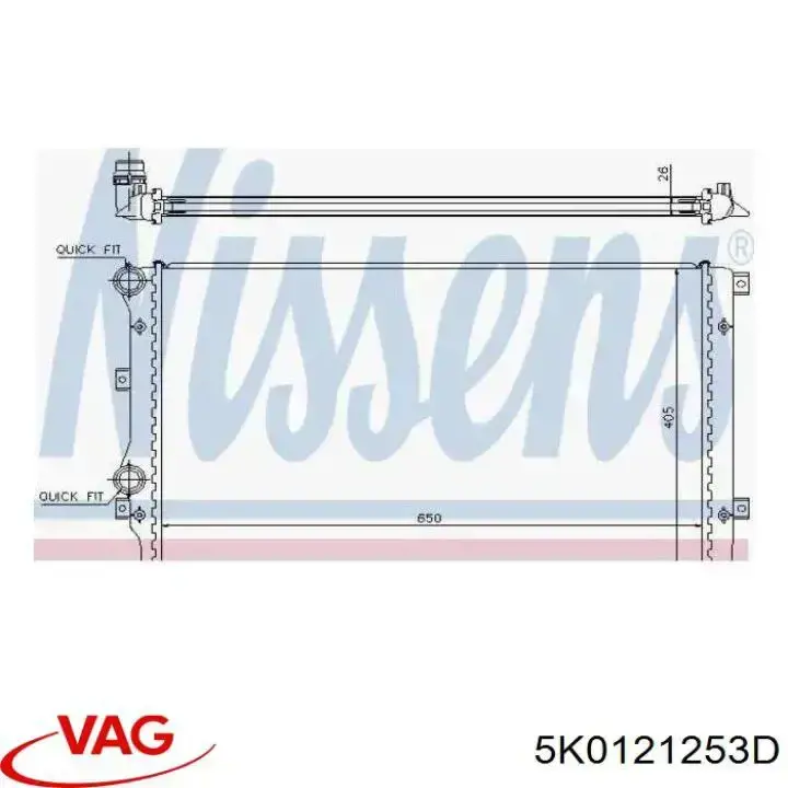 5K0121253D VAG Chłodnica silnika