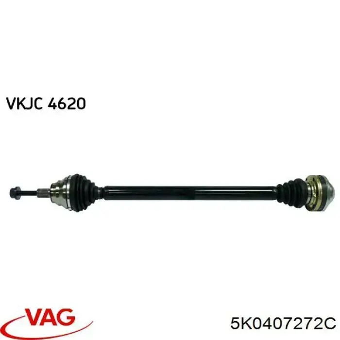 Półoś napędowa przednia prawa VAG 5K0407272C cena, od 132,75 USD