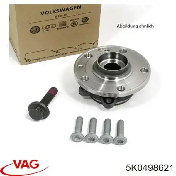 Piasta przednia 5K0498621 VAG