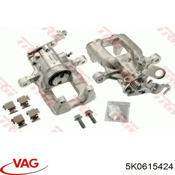 5K0615424 VAG Zacisk hamulcowy tylny prawy
