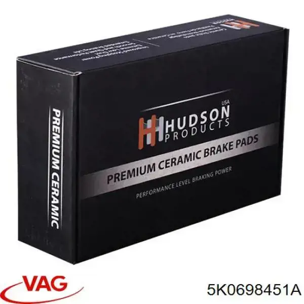Do koszyka 5K0698451A VAG Okładziny (klocki) do hamulców tarczowych tylne