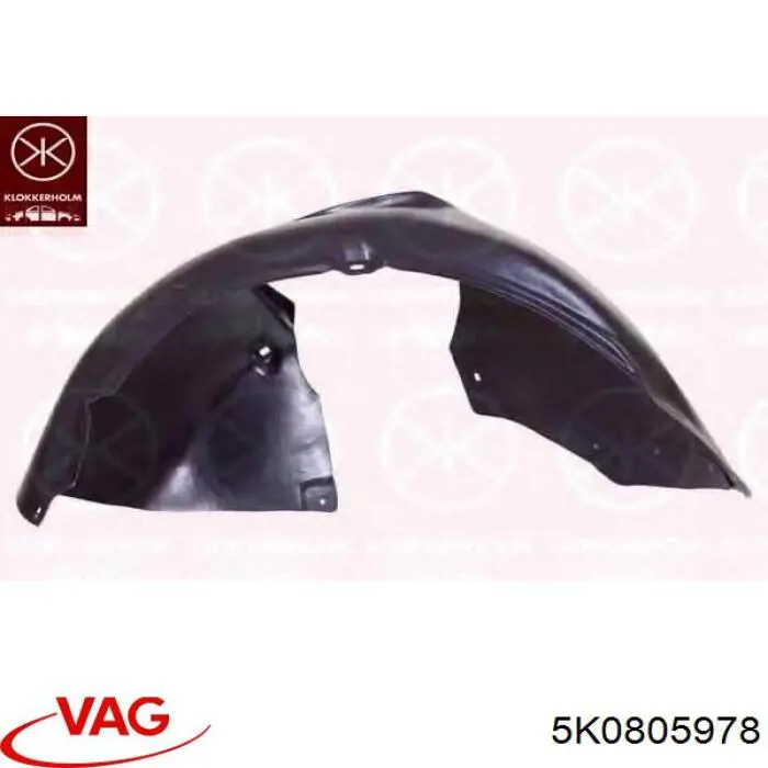 5K0805978 VAG Nadkole błotnika przedniego prawe tylne