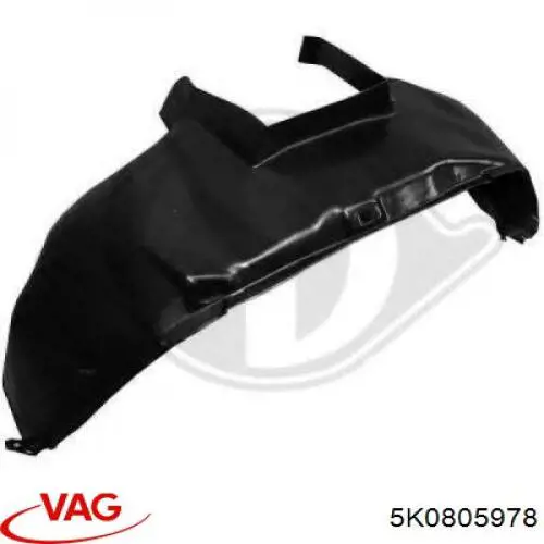Nadkole błotnika przedniego prawe tylne VAG 5K0805978 cena, od 22,86 USD