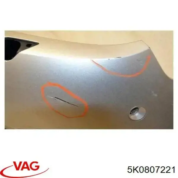 Zderzak przedni 5K0807221 VAG