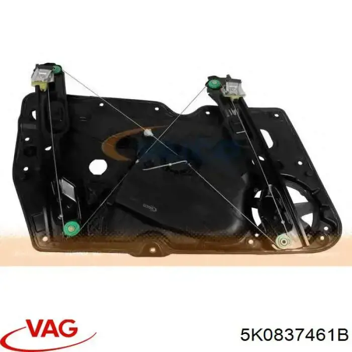 5K0837461C VAG mechanizm podnoszenia szyby drzwi przednich lewych