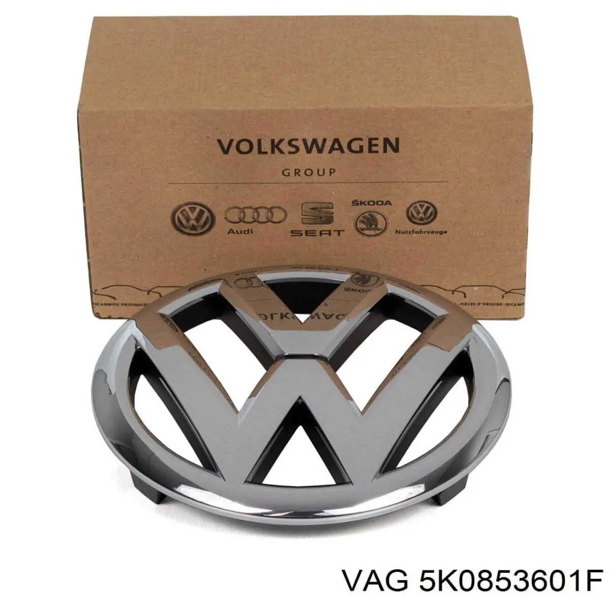 5K0853601F VAG Emblemat na atrapę chłodnicy