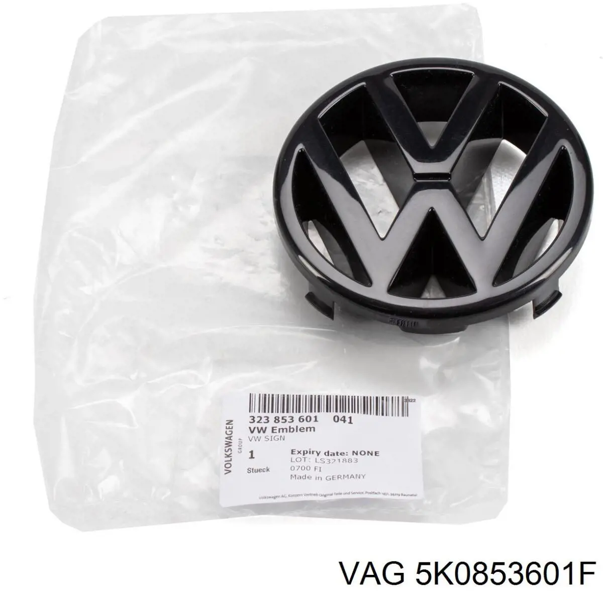 Emblemat na atrapę chłodnicy VAG 5K0853601F cena, od 39,52 USD