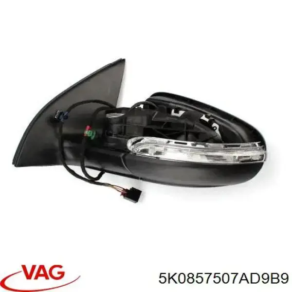 Do koszyka 5K0857507AD9B9 VAG Lusterko wsteczne lewe