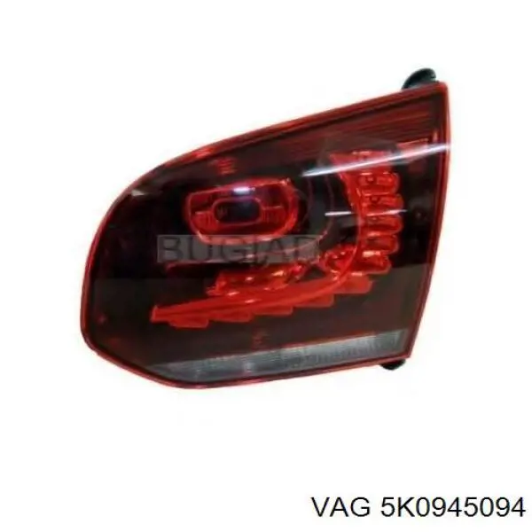 Lampa zespolona tylna prawa wewnętrzna Volkswagen Golf 6 (5K1)