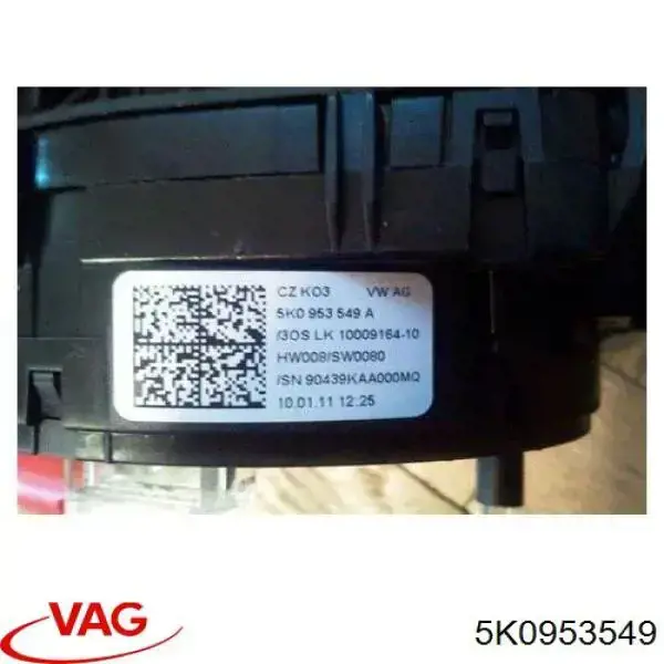 Pierścień kontaktowy AIRBAG, taśma kierownicy VAG 5K0953549 cena, od 98,75 USD