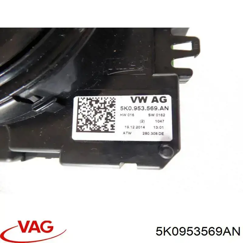 Pierścień kontaktowy AIRBAG, taśma kierownicy 5K0953569AN VAG