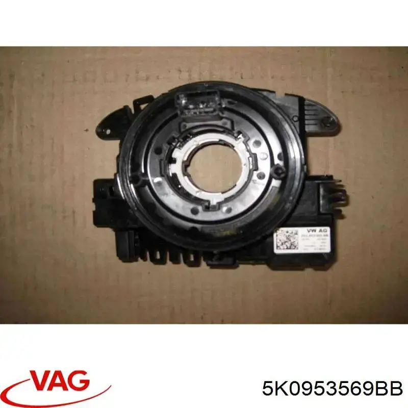 Pierścień kontaktowy AIRBAG, taśma kierownicy VAG 5K0953569BB cena, od 409,21 USD