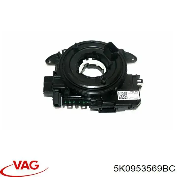 Pierścień kontaktowy AIRBAG, taśma kierownicy VAG 5K0953569BC cena, od 125,49 USD