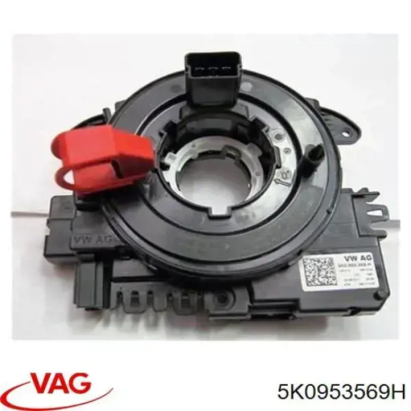 Pierścień kontaktowy AIRBAG, taśma kierownicy VAG 5K0953569H cena, od 236,66 USD