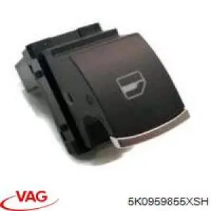 Włącznik przyciskowy podnośnika szyby tylny VAG 5K0959855XSH cena, od 35,80 USD