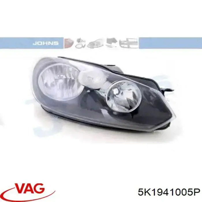 Do koszyka 5K1941005P VAG Reflektor lewy