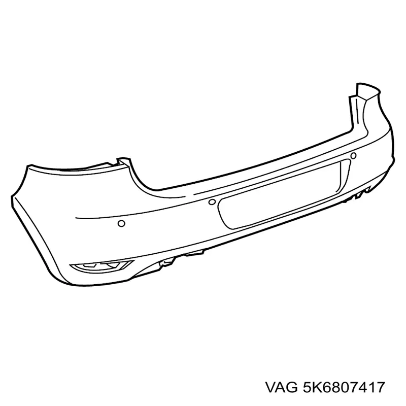 Do koszyka 107234614 VAG Zderzak tylny