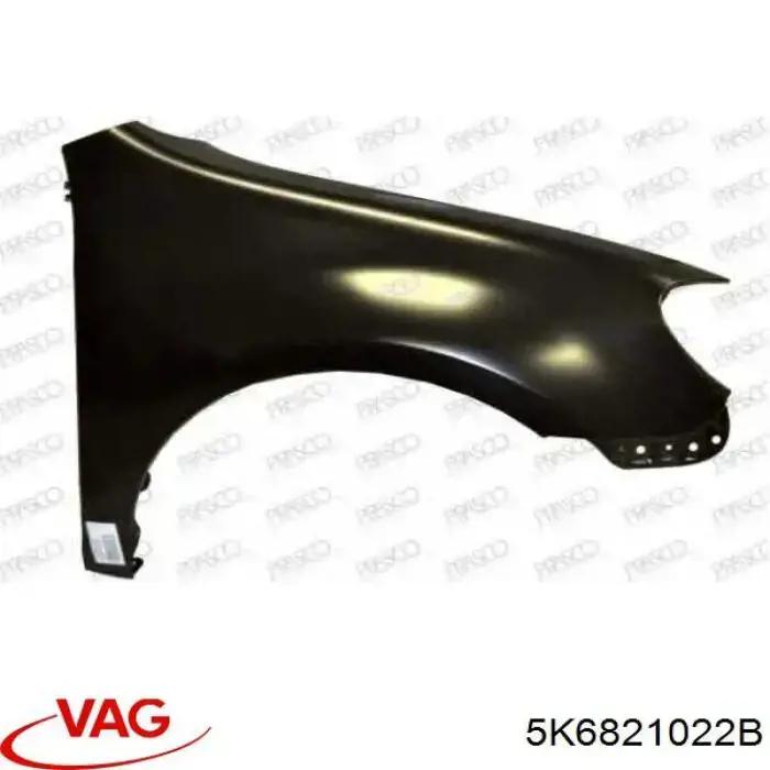 Błotnik przedni prawy VAG 5K6821022B cena, od 68,09 USD